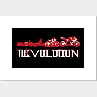 motor bike revolution Posters and Art